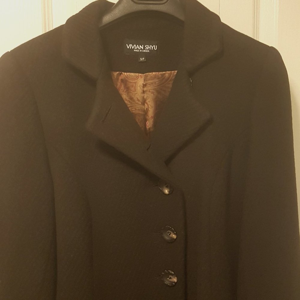 Beautiful Wool + long winter coat.
